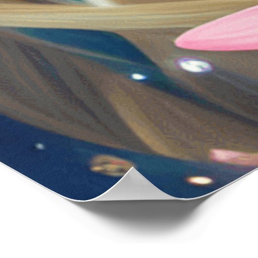 Schöne Cello Violin oder Bass in schöner Umgebung Poster (Ecke)