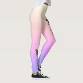 Schöne Ceylon-Rose bedroht Schmetterling Leggings (Rechts)