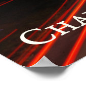 Schöne Charlotte NC Skyline Highway at Dusk Poster (Ecke)