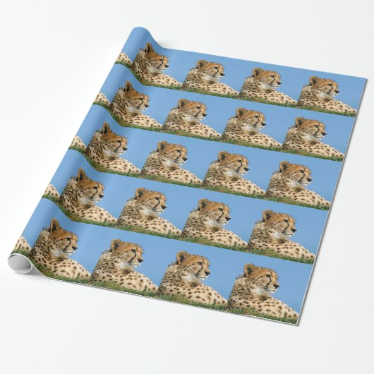 Schöne Cheetah Geschenkpapier (Ungerollt)
