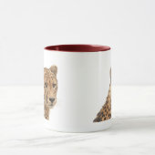 Schöne Cheetah Schöne Cat Foto Tasse (Zentrum)