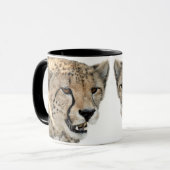 Schöne Cheetah Schöne Cat Foto Tasse (Vorderseite Links)