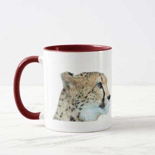 Schöne Cheetah Schöne Cat Foto Tasse (Links)