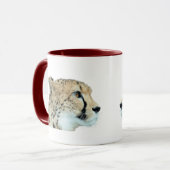 Schöne Cheetah Schöne Cat Foto Tasse (Vorderseite Links)