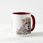 Schöne Cheetah Schöne Cat Foto Tasse (VorderseiteRechts)