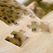 Schöne Cheetah Schönes Cat Foto Puzzle (Seite)