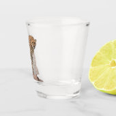 Schöne Cheetah Schönes Cat Foto Schnapsglas (Rechts)
