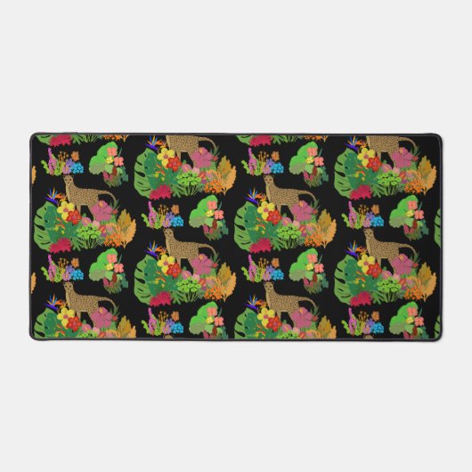 Schöne, Cheetah und tropischer Dschungel Schreibtischunterlage (Vorderseite)