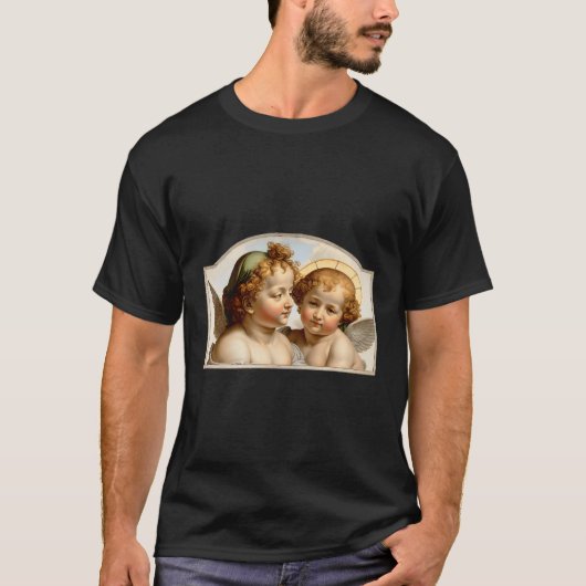 Schöne Cherubs Ästhetische Angelcore T-Shirt (Vorderseite)