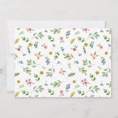 Schöne Chic-Flora wird meine Brautjungfrau sein Einladung (Rückseite)