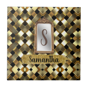 Schöne Chic Girly Mirror Elegante Fliese