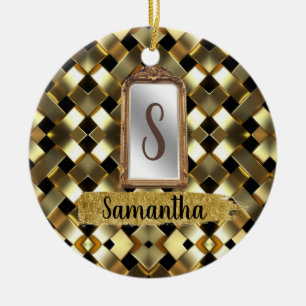 Schöne Chic Girly Mirror Elegantes Tagesgeschenk Keramik Ornament