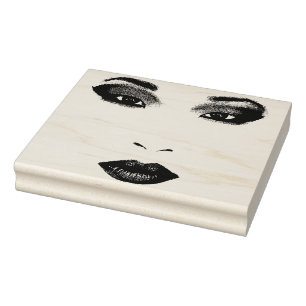 Schöne China Girl Face Original Kunst Gummistempel