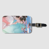 Schöne Chinesische Frau Gepäckanhänger (Vorderseite (Horizontal))