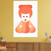 Schöne Chinesische Girl Art Leinwanddruck (Insitu (Wohnzimmer))