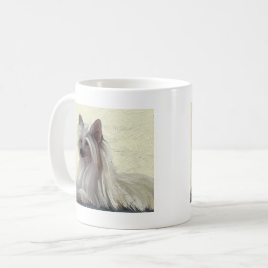 Schöne chinesische Puderquaste mit Haube Kaffeetasse (Vorderseite Links)