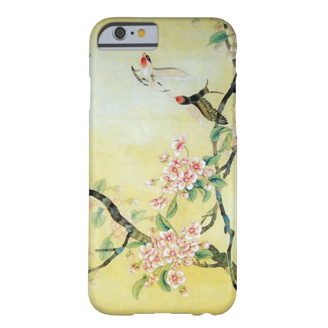 Schöne chinesische Vogel-und Blumen-Grafik Case-Mate iPhone Hülle (Rückseite)