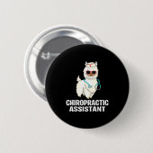 Schöne Chiropraktik Istant Llama Chiropraktiker Button (Vorne & Hinten)
