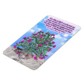 Schöne Cholla Kaktus-Schrift 1 Samuel 16:7 Magnet (Linke Seite)