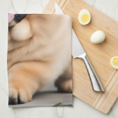 Schöne Chow Chow Geschirrtuch (Viertel Falte)