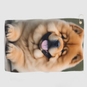 Schöne Chow Chow Golfhandtuch (Horizontal)