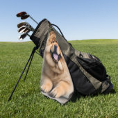 Schöne Chow Chow Golfhandtuch (Gras)