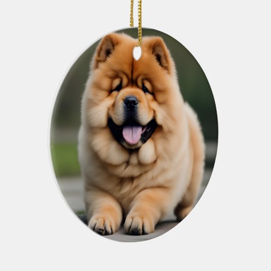 Schöne Chow Chow Keramik Ornament (Rechts)