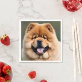 Schöne Chow Chow Serviette (Beispiel)