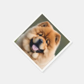 Schöne Chow Chow Serviette (Ecke)