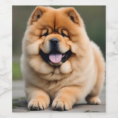 Schöne Chow Chow Weinetikett (Einzelnes Label)