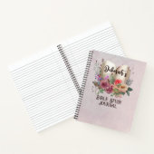 Schöne Christliche Blütenbibelstudie Notizblock (Innenseite)