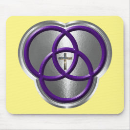 Schöne Christliche Dreifaltigkeitswertung mit Kreu Mousepad