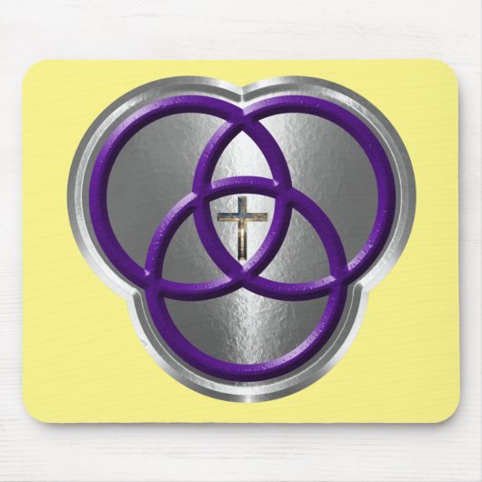 Schöne Christliche Dreifaltigkeitswertung mit Kreu Mousepad (Vorne)