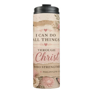 Schöne christliche Schrift Thermosbecher
