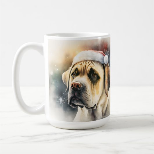 SCHÖNE CHRISTMAS FAWN BULLMASTIFF KAFFEETASSE (Links)