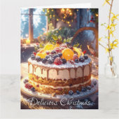 SCHÖNE CHRISTMAS KARTE (Gelbe Blume)