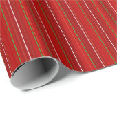 SCHÖNE CHRISTMAS RED WHITE GREEN GESCHENKPAPIER (Rolleneckpunkt)