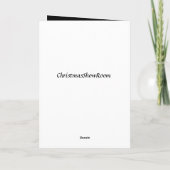SCHÖNE "CHRISTMAS" WÜNSCHE FÜR BESONDERE MENSCHEN KARTE (Rückseite)