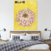 Schöne Chrysantheme Leinwanddruck (Insitu (Schlafzimmer))