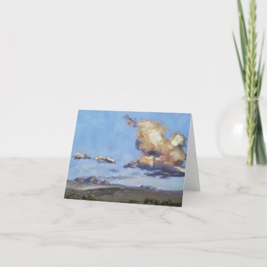 Schöne Cloud Art Card Blank Dankeskarte (Vorderseite)