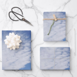 Schöne Cloud Geschenkpapier Set