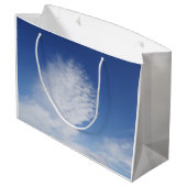 Schöne Cloud Große Geschenktüte (Rückseite Schrägansicht)