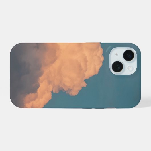Schöne Cloud Phone Case (Aquamarin/orange) iPhone 15 Hülle (Rückseite (Horizontal))