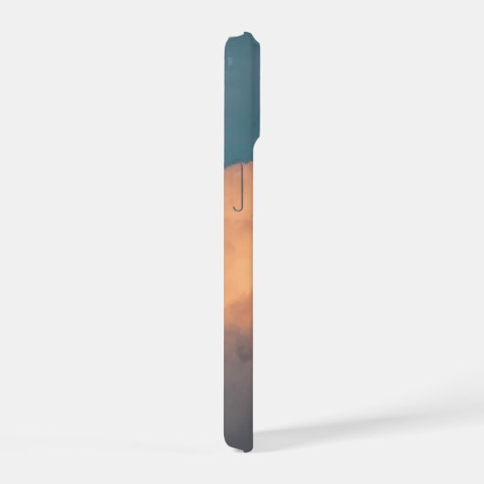 Schöne Cloud Phone Case (Aquamarin/orange) iPhone 15 Hülle (Rechte Seite)