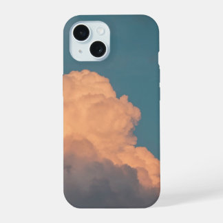Schöne Cloud Phone Case (Aquamarin/orange) iPhone 15 Hülle