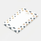 Schöne Clown Fish Malerei Schwarz-Gelb Post-it Klebezettel (angewinkelt)