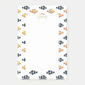 Schöne Clown Fish Malerei Schwarz-Gelb Post-it Klebezettel (Vorderseite)