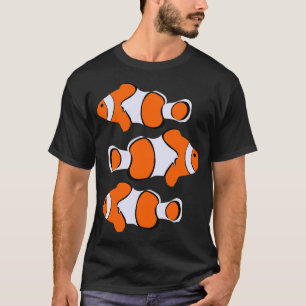 Schöne Clownfisch-Muster T-Shirt