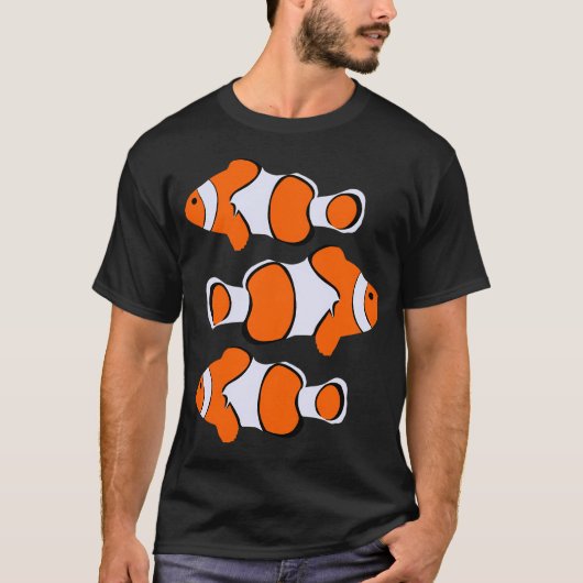 Schöne Clownfisch-Muster T-Shirt (Vorderseite)