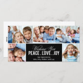 Schöne Collage Holiday Foto Card Feiertagskarte (Vorne/Hinten)